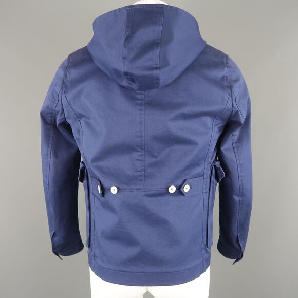 DSQUARED2 36 Navy Hooded Jacket Vest - Picture 6 of 11